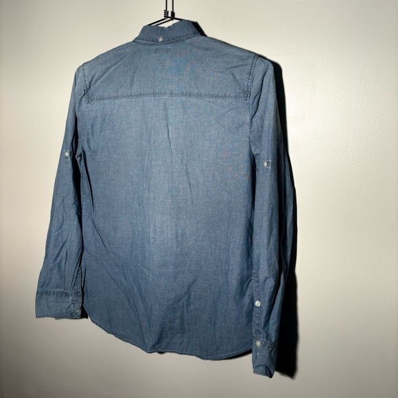 J. Crew Darted Chambray Button Down Top - Picture 7 of 7